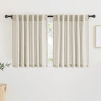 RYB HOME Sheer Linen Curtains Light & Privacy Semi Translucent Curtains Sheer by RYBHOME