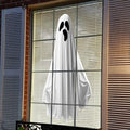 Halloween Ghost Window Clings for Glass 1 Sheets Ghost Window Decals Spooky Window Stickers Reusable Windows Cling for Halloween Fall Party Supplies Home School Office Glass Decorations