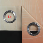 Burnt Orange and Greyish White Ombre Blackout Curtains 52Wx63L Inch Long | - Image 7