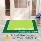 LUMI Outside Welcome Door Mat 36x59, Non-Slip Durable Rubber Easy Clean | - Image 2