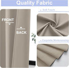 Simplebrand Ava Stone Short Blackout Curtains - Image 3