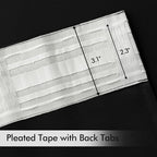 MIULEE Black Back Tab Blackout Curtains 52x95 Inch Length 2 Panels Set | Rod - Image 4