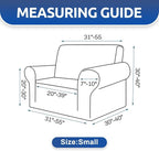 Stretch Chair Sofa Slipcover, Single Couch Cover, Charcoal | 1-Piece Washable - Image 5