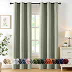 MIULEE Blackout Curtains for Bedroom 2 Panels 40 x 80 Inch Long Sage Green | by MIULEE