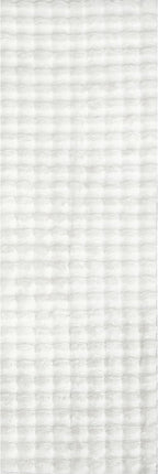 nuLOOM Jeni Checkered 2'6" x 6' Machine Washable Runner Rug for Living Room Bedroom Dining Room Entryway Hallway Kitchen, Off White