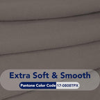 PureFit Stretch Couch Covers for Sofa Large Sofa Slipcovers Taupe | 1-Piece - Image 5