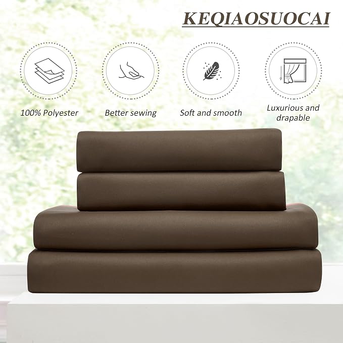 Brown Pinch Pleated 60 Inch Wide Curtains 60 x 102, Thermal Insulated Noise - Image 5