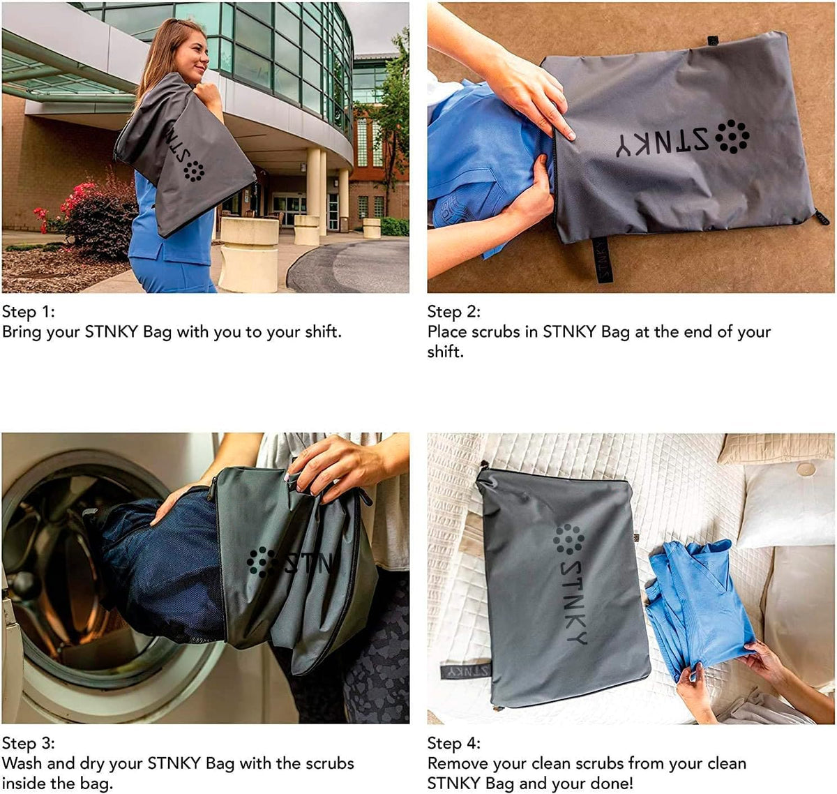 Bag Pro - Laundry Bag - Wash Bag for Health Workers, Sports, Fitness & Travel