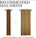 NICETOWN Sleek Blackout Curtains 50 inches Length - Image 7