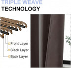 Simplebrand Ava Chocolate Short Blackout Curtains - Image 5