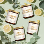 Scented Candles for Home - Amber Patchouli Candle | Aromatherapy Candle Gift for Women & Men, Soy Candles for Home Scented - 7oz, Soy Wax, Patchouli Scent Home Fragrance