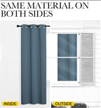 NICETOWN Smoky Blue Blackout Curtains 68 inches Length - Image 5