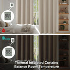 Simplebrand Ava Biscotti Beige Short 30 Inches Blackout Curtain 2 Panels Set - Image 7