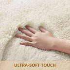 Ophanie 2 Ft Round Area Rug, Ivory Washable Shag Rug - Image 2