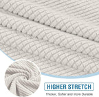 H.VERSAILTEX Sectional Couch Covers 1 Piece Chaise Slipcover L Shape Separate - Image 5