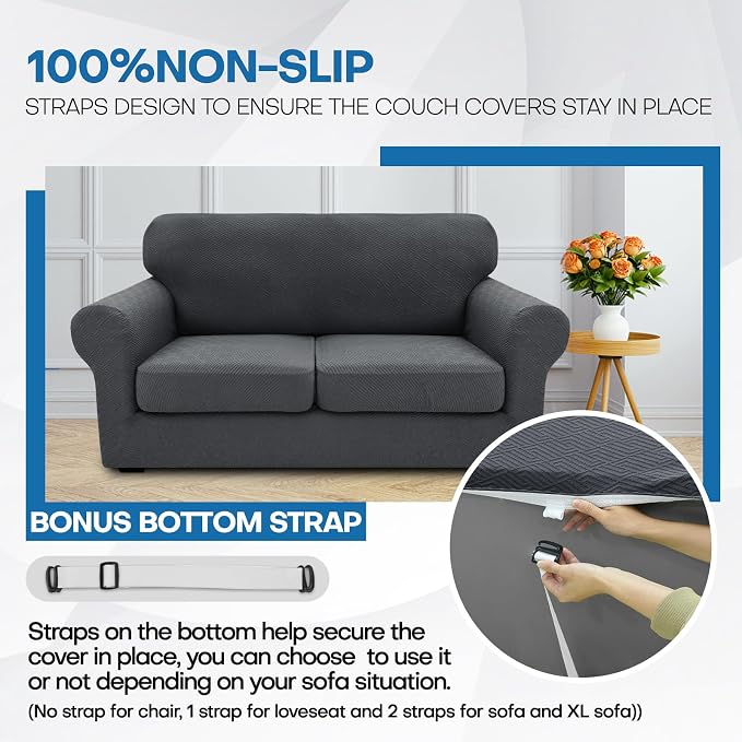 XINEAGE 2026 New 4 Pieces Couch Covers - Image 7