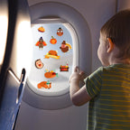 Window Clings Stickers for Kids Window Gel Clings Decals Thick Gel Clings Toddlers and Adults Classroom Home Nursery Airplane Birthday Party Supplies (Fall)