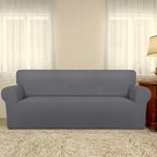 PureFit Stretch Couch Covers for Sofa Large Sofa Slipcovers Gray | 1-Piece Sofa - Image 2