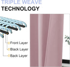 Simplebrand Ava Blush Short Blackout Curtains - Image 4