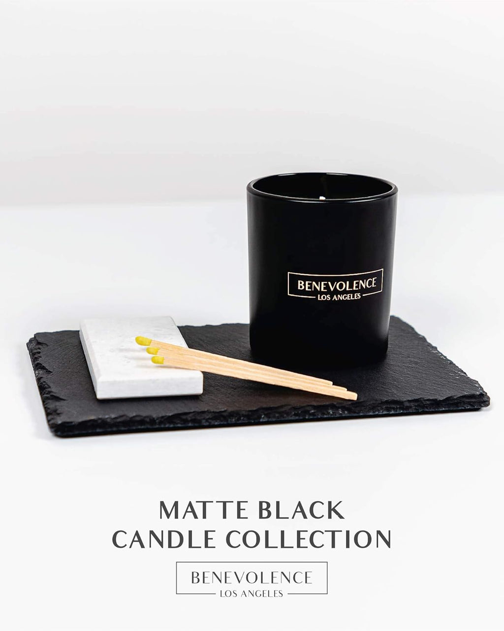 Benevolence LA Pine Scented Candle | Soy Candles, Black Candle for Home | Gifts for Women and Men | Home Fragrance | Aromatherapy | Bathroom Freshener | 8oz, 45 Hour Burn