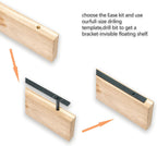 38'' Heavy-Duty Floating Shelf Bracket, Hidden Shelf Bracket for Fireplace Racks and Shelves, if Installed on Studs, max Load of 210 pounds, 38 inches (with Ease kit)