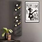 Mom I Am A Rich Man Aesthetic Retro Music Goblet Poster Feminist canvas Wall Art Vintage Bar Cart Wall Decor Preppy Dorm Decor Unique Wall Art prints painting 24x36in Framed