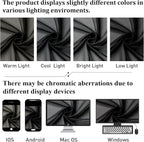 Black Sheer Curtains 96 Inches Long 2 Panels, Solid Airy Voile Dual Rod Pocket - Image 5
