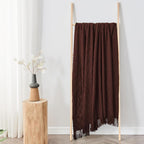 inhand Knitted Throw Blankets for Couch and Bed, Soft Cozy Knit Blanket with Tassel, Diamond Brown Lightweight Decorative Blankets and Throws, Farmhouse Warm Woven Blanket for Men and Women, 60"x80"