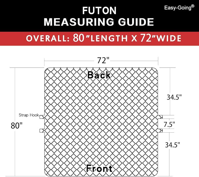 Easy-Going Reversible Couch Cover, Large Futon Sofa, Water Resistant Furniture - Image 6