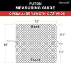 Easy-Going Reversible Couch Cover, Large Futon Sofa, Water Resistant Furniture - Image 7