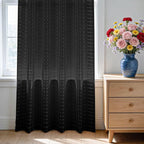 SpaceDresser Check Sheer Curtains 54 Inches Long - Image 3