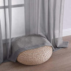 Charcoal Grey Sheer Curtains 84 Inches Long 2 Panels Set, Light Filtering Sheer - Image 6