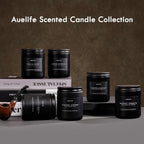 Teakwood & Mahogany Candle | Masculine Candles for Men, Gifts for Men - Soy Candle for Home Scented - Scented Candles for Home, Aromatherapy Gifts Long Lasting Burn Time - 7oz Black Jar