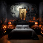 Skeleton Halloween Decor Occult Druid of the Forest Poster Canvas Wall Art Vintage Spooky Print Gothic Room Decor Dark Academia Decorations Bedroom Creepy Skull Picture 24X36inch Aluminum Framed