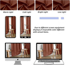 Simplebrand Ava Terracotta Short 36 Inches Blackout Curtain 2 Panels Set - Image 9