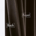 MIULEE Velvet Curtains 52x96 inches Chocolate Brown Blackout Curtains | Luxury - Image 6