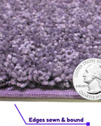 KOECKRITZ Soft and Colorful Kids Classroom Area Rugs (Passes Flammability Pill Test) Many Sizes and Bright Colors to Select from (8' x 12', Lavender)