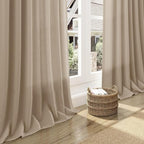 Sepia Beige Linen Curtains 90 Inches Long - Image 5