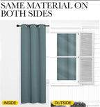 NICETOWN Modern Greyish Blue Blackout Curtains Noise Reducing, Thermal - Image 6