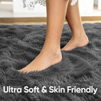 Noahas 5x7 Dark Grey Fluffy Soft Area Rug Non-Slip - Image 5