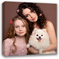 Custom Canvas Prints with Your Photos Custom Framed Wall Art Personalized Canvas Pictures for Pet/Family Gifts for Mom/Men/Women (8'' W x 8'' H)