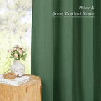 NICETOWN Thick Linen Curtains & Drapes Semi Sheer - Image 5