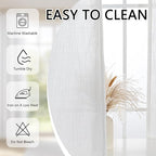 MYSKY HOME Natural French Door Curtains - Image 7