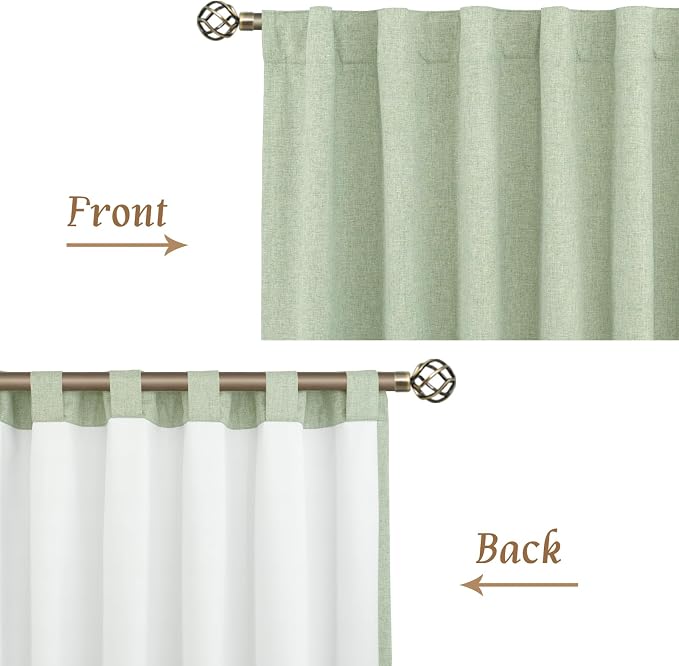 Natural 100% Blackout Linen Curtains 54 Inches - Image 8