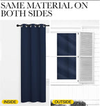 NICETOWN Navy Blackout Curtains 102" Long - Image 6