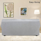 Easy-Going Stretch 4 Seater Oversized Sofa Couch Cover Silver Gray | 1-Piece - Image 3