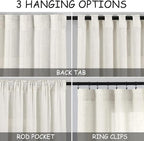 Cafe Linen Curtains 30 Inch Length - Image 2