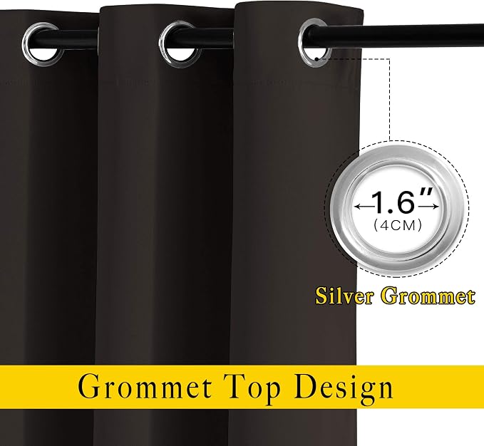 NICETOWN Blackout Curtain Panels 66 inches - Image 2