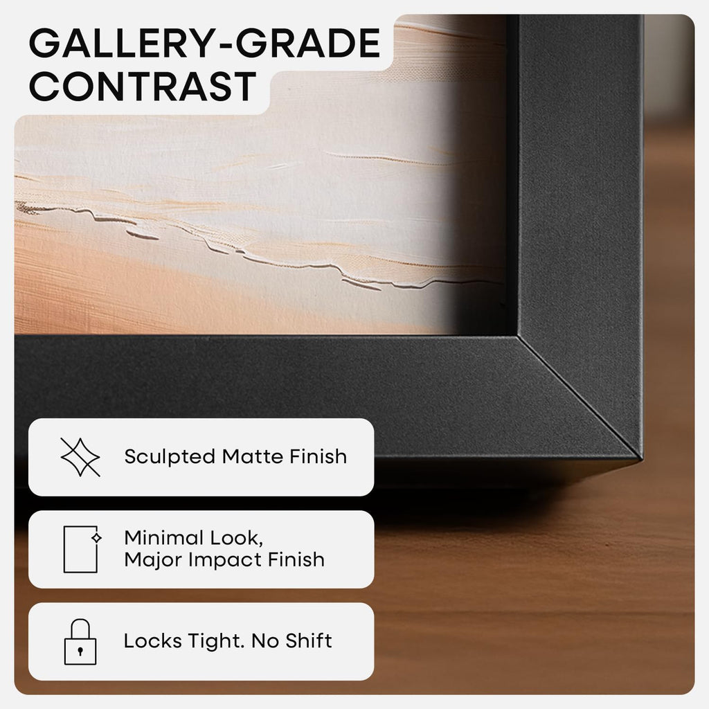 Homeforia 12x18 Picture Frame Black, High End Metal 12x18 Poster Frames with Mat 8.5x11 Photo, 12 x 18 Black Frames Matted to 8.5 by 11 inch Print, 18x12 Thin Frame, Tempered Glass, Wall Kit, Set of 1