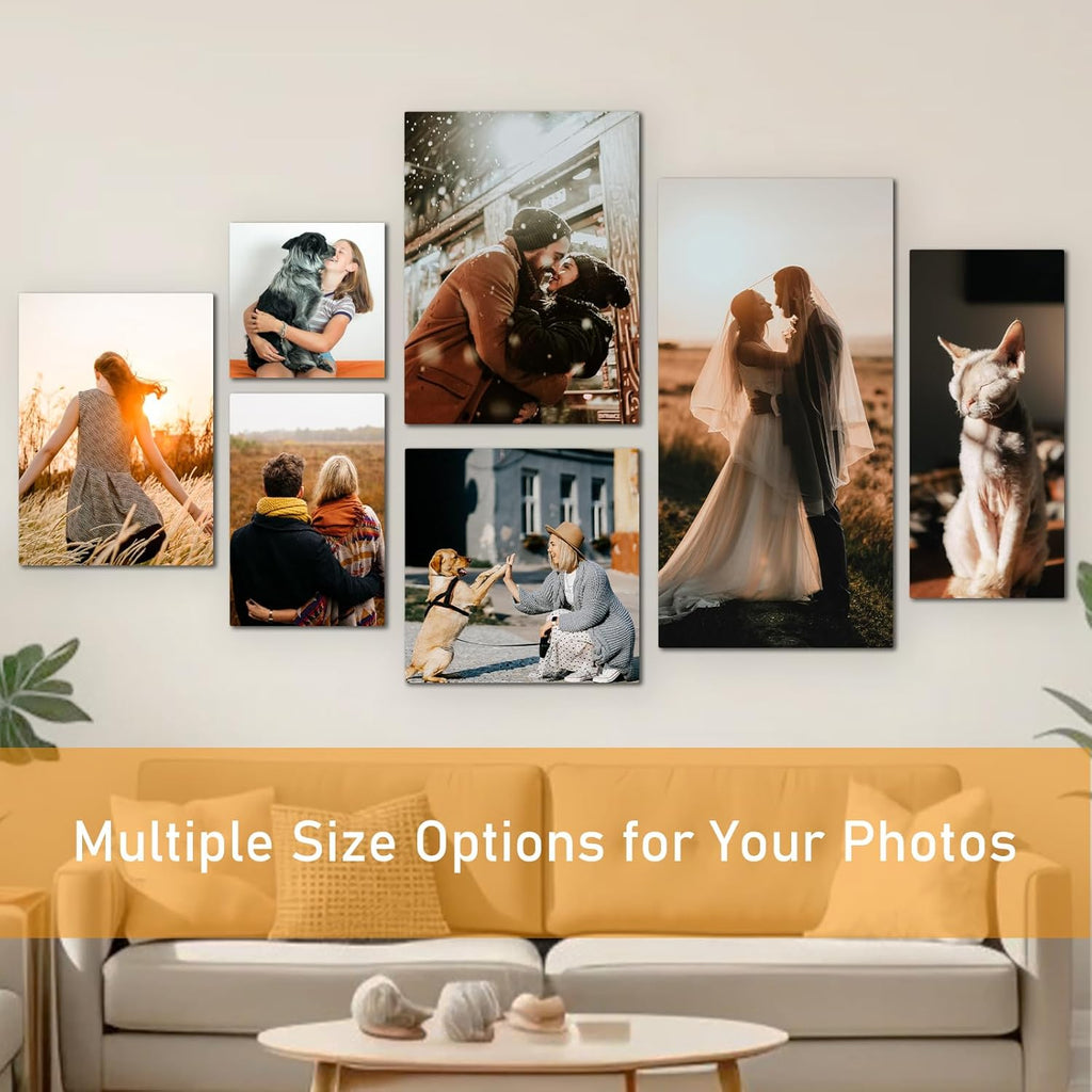 xzartdiy Custom Canvas Prints with Your Photos - Personalized Picture Print Customized Gifts for Family Home Office Wall Art Decor, Wrapped Canvas 20x28inch
